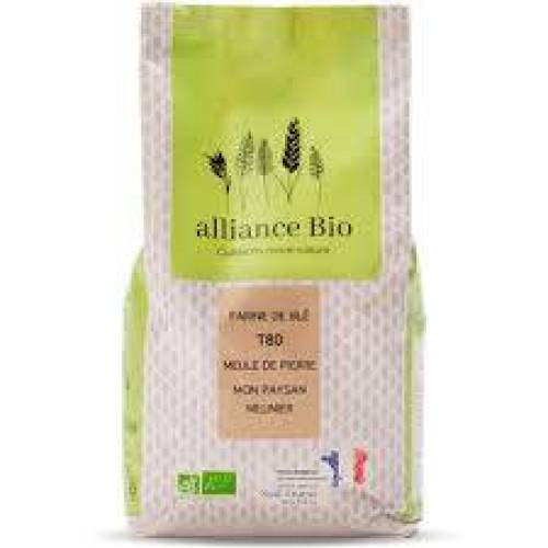 Faina de grau T80 semi integrala, eco-bio, 1000 g, Alliance Bio