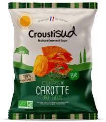 Chipsuri din morcovi cu cimbru, fara sare, eco-bio, 70 g, Croustisud