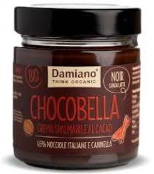 Crema de ciocolata neagra cu scortisoara si 45% alune padure, eco-bio, 200 g, Damiano