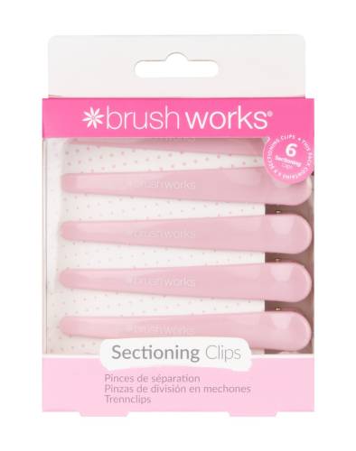 Agrafe de par pentru sectionarea parului, 6 bucati, Brushworks