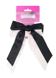 Set 2 funde de par din satin alb si negru, 1 bucata, Brushworks