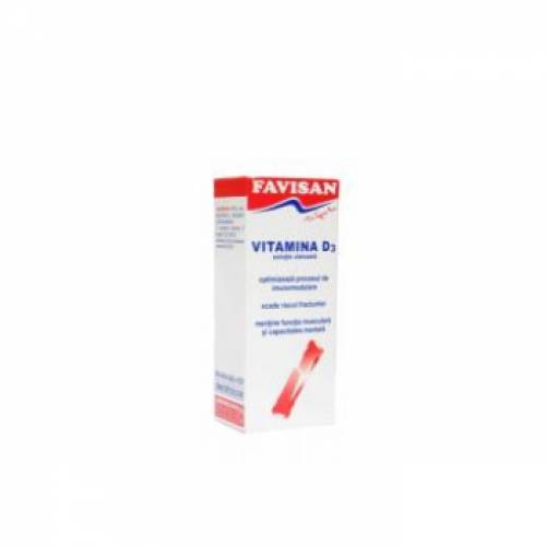 VITAMINA D3, picaturi, 30ml, Favisan