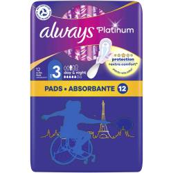 Absorbante Platinum Night, 12 bucati, Always