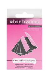 Foite carbune cu efect matifiant, 100 bucati, Brushworks