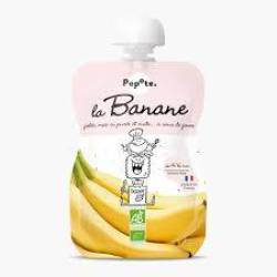 Piure cu 85 % banane, + 4 luni, eco-bio, 120 g, Popote