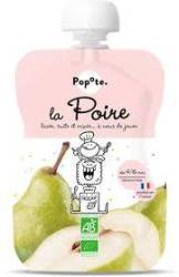 Piure cu 100 % pere, + 4 luni, eco-bio, 120 g, Popote