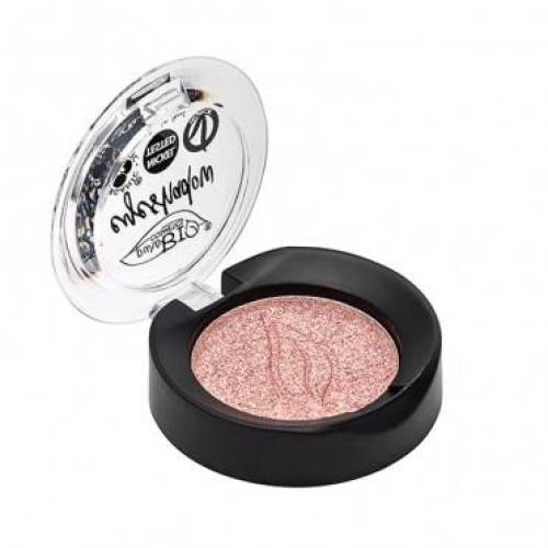 Fard de pleoape Roz sidefat 25, eco-bio, 2.5g - PuroBio Cosmetics
