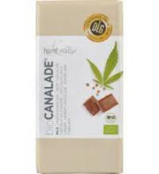Ciocolata alba cu seminte de canepa, eco-bio, 100 g, Hanf & Natur