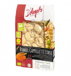Cappelletti din spelta cu linte, eco-bio, 250 g, D'angelo