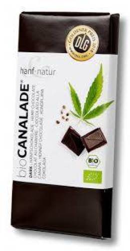 Ciocolata neagra 70% cu seminte de canepa, eco-bio, 100 g, Hanf & Natur
