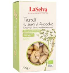 Taralli cu seminte de fenicul, eco-bio,  200 g, LaSelva