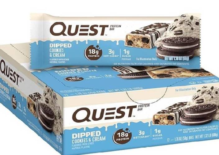 Quest Dipped Protein Bar, Baton Proteic Cu Aroma De Biscuiti Cu Crema, 50 G, GNC