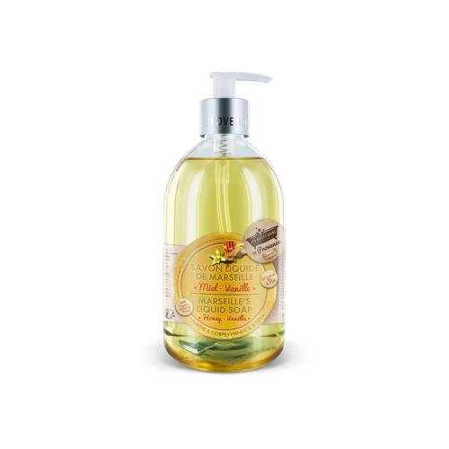 Sapun lichid de Marsilia cu Miere si Vanilie, 500ml, Les Petites Bains de Provence