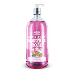 Sapun lichid de Marsilia cu Trandafir, 1l, Les Petites Bains de Provence