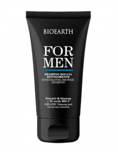 Sampon si gel de dus revigorant pentru barbati, 200 ml, For Men Bioearth