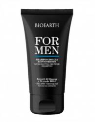 Sampon si gel de dus revigorant pentru barbati, 200 ml, For Men Bioearth