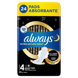 Absorbante Ultra Secure Night, 24 bucati, Always