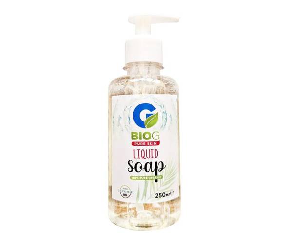 Sapun lichid organic hidratant pentru ten Pure Skin, 250ml, BIO G