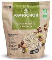 Musli traditional cu alune de padure si migdale, fara zahar, eco-bio, 500 g, Favrichon