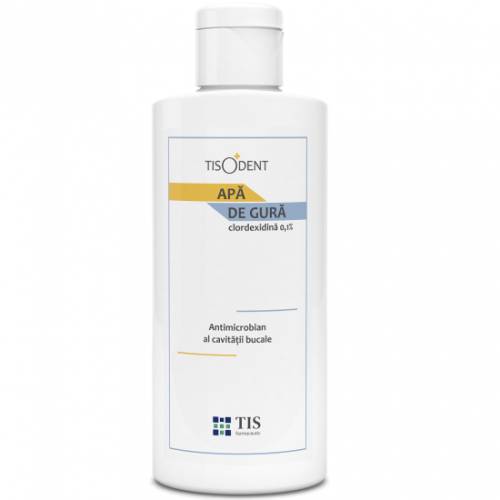 TISODENT APA DE GURA cu Clorhexidina 0.1%, 250 ml, TIS FARMACEUTIC