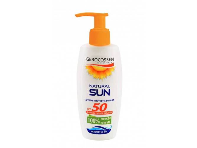 Lotiune cu protectie solara SPF 50 Natural Sun, 200ml - Gerocossen