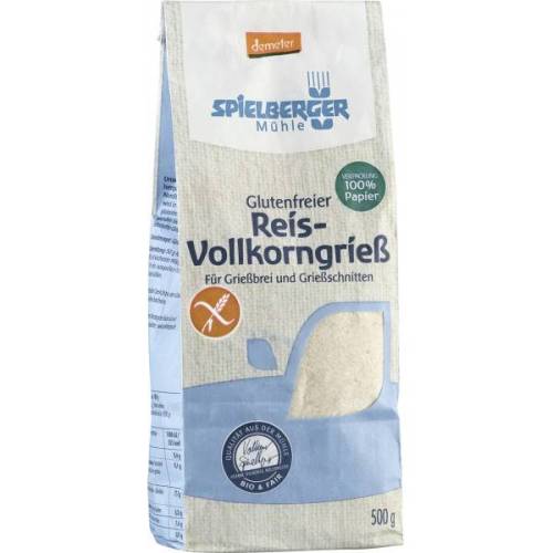 Gris din orez, fara gluten, eco-bio, 500g - Spielberger