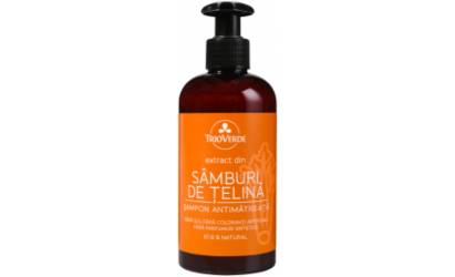 Sampon Antimatreata cu extract de Samburi de Telina, 250ml - Trio Verde
