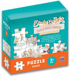 Ema si Eric invata bunele maniere - Puzzle gigant - carte - DPH