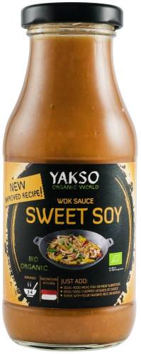 Sos dulce din soia pentru wok, eco-bio, 240ml - Yakso