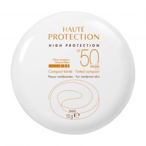 Fond de ten compact pentru protectie solara SPF 50+ Avene – Nuanta Dore, 10g