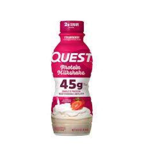 Milkshake Proteic Cu Aroma De Capsuni, Quest Protein Milkshake Rtd, 414 ml, Gnc