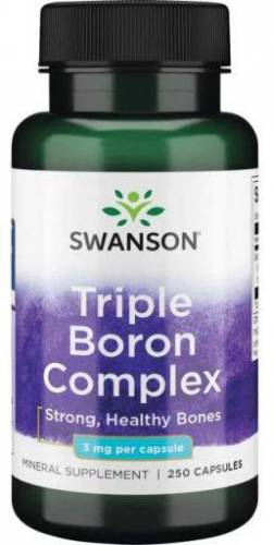 Triple Boron Complex, 3 forme de BOR, 3mg, 250 capsule, Swanson