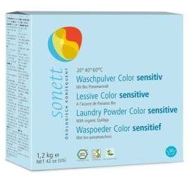 Detergent ecologic praf pt. rufe colorate, neutru 1.2k - Sonett