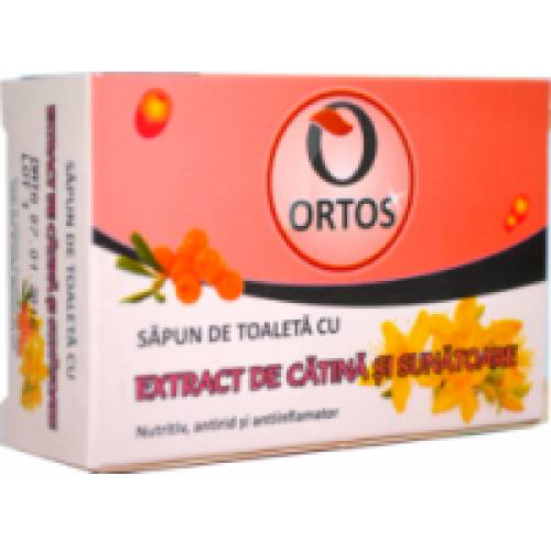 Sapun de toaleta cu extract de catina si sunatoare 100gr ORTOS