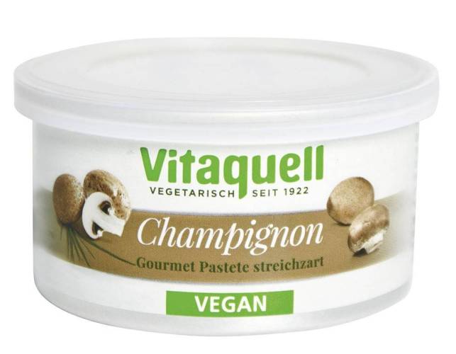 Pate vegetal, cu ciuperci picant, eco-bio, 125g - Vitaquell