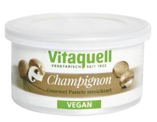 Pate vegetal, cu ciuperci picant, eco-bio, 125g - Vitaquell