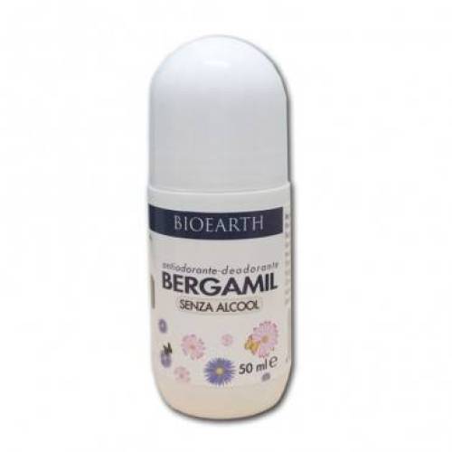 Deodorant Bergamil cu piatra de alaun si uleiuri esentiale, 50ml - Bioearth