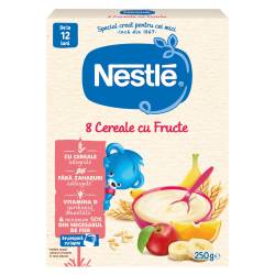 Nestle 8 Cereale cu Fructe, 250g – Pentru copii 12+ luni