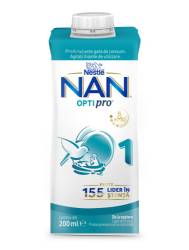 Nestle NAN OPTIPRO 1 RTD, 200ml – Lapte de inceput lichid pentru nou-nascuti