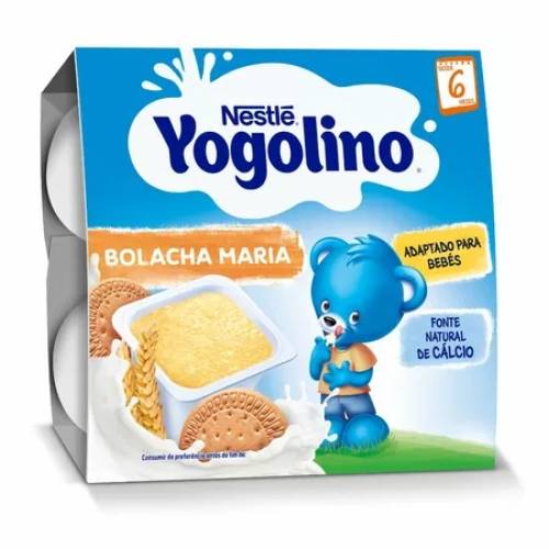 Nestle Gustare Din Gris Cu Lapte Si Biscuiti Yogolino, +6 Luni, 4x100g