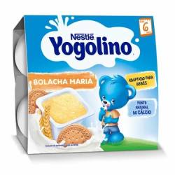 Nestle Gustare Din Gris Cu Lapte Si Biscuiti Yogolino, +6 Luni, 4x100g