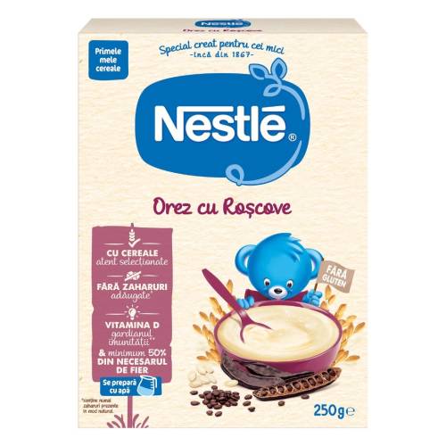 Cereale Nestle Orez si Roscove +6 Luni, Fara Gluten, 250g