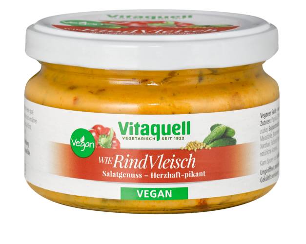 Salata cu proteina din soia, ardei si castraveti, 180 g, Vitaquell