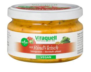 Salata cu proteina din soia, ardei si castraveti, 180 g, Vitaquell
