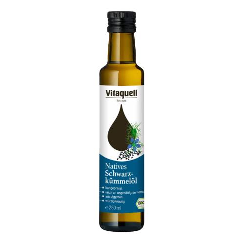 Ulei de chimen negru, eco-bio, 250 ml, Vitaquell
