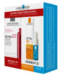 Pachet Serum Retinol B3 30ml + Anthelios UVmune 400 SPF50 15ml + Ser Hyalu B5 10ml, La Roche-Posay
