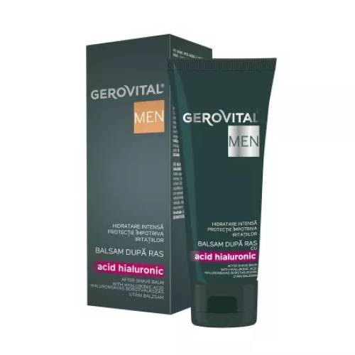Balsam dupa ras pentru barbati Gerovital Men cu acid hialuronic, 100 ml