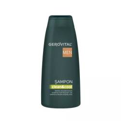 Sampon pentru utilizare zilnica barbati Gerovital Men Clean & Cool, 400 ml
