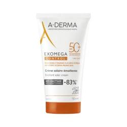 Crema emolienta cu protectie solara SPF50+ Exomega Control – 150 ml, ADerma
