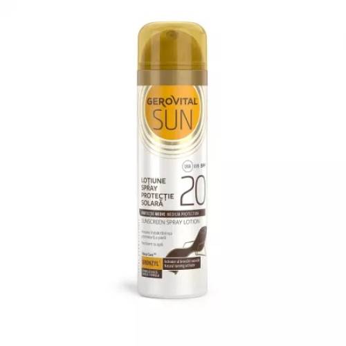 Gerovital Sun Lotiune Spray SPF 20, 150 ml